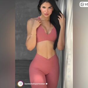 Bombshell Sportswear Pink Jumpsuit